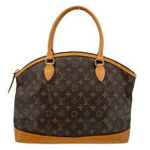 Louis Vuitton Lockit Horizontal Brown Monogram Canvas Handbag